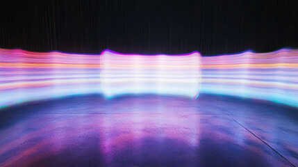 Poster - Vibrant rainbow light pattern with varied intensities for modern design