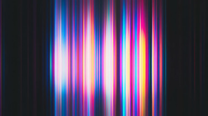 Poster - Vivid rainbow light streaks with varied intensities for abstract background design