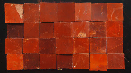 Poster - Rustic red brick wall texture background for design and decor