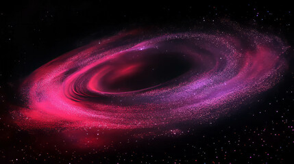 Poster - Cosmic swirl of red and purple nebula in deep space for astronomy themes