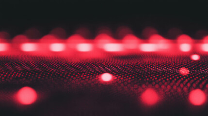 Aufkleber - Futuristic red light gradient with abstract dotted pattern for background design