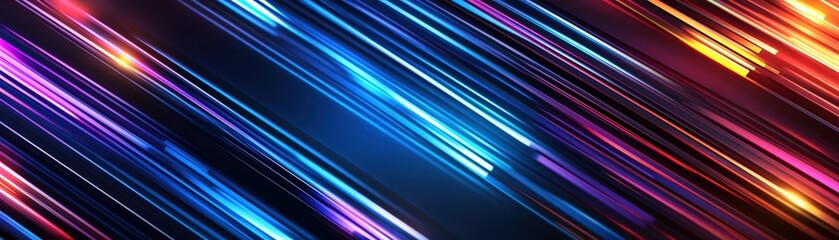Poster - Abstract background featuring colorful lines and shapes creating a modern artistic design
