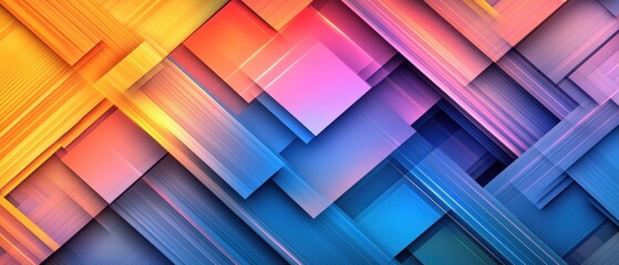 Poster - Abstract background design featuring colorful lines and shapes for modern graphic projects