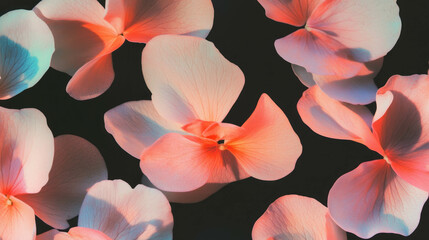 Poster - Vibrant petal floral pattern for design and decoration