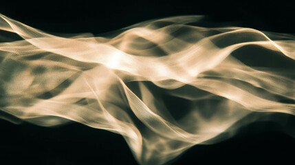 Poster - Abstract flowing light waves background with sepia tones for elegant design