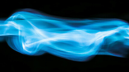 Poster - Abstract light wave with blue sky background for artistic design and creative projects