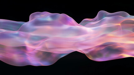 Aufkleber - Ethereal smoke background with abstract organic shapes for creative design