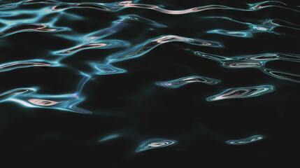 Poster - Abstract surreal water surface with smoky reflections for background design