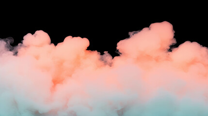 Poster - Vibrant smoke art with soft color gradients for creative design projects