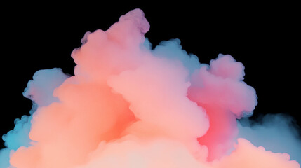 Aufkleber - Vibrant smoke background with subtle color gradients for creative design and art projects