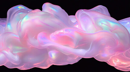 Poster - Ethereal soap streaks with vibrant colors - abstract art design for creative projects