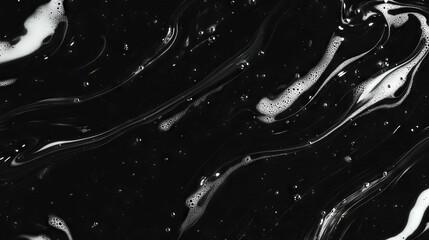 Poster - Abstract soap streak patterns on dark background for artistic and design use