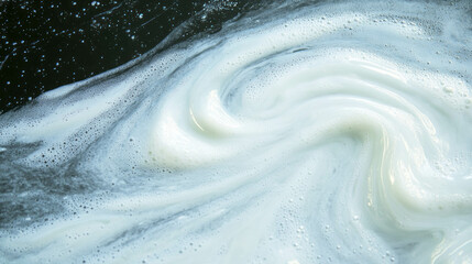 Poster - Swirling soap streaks background design for creative projects