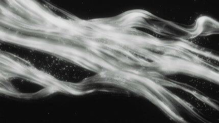 Poster - Abstract flowing soap streaks on dark background for creative designs