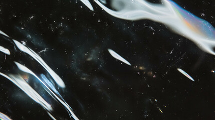 Poster - Abstract background of soap streaks on glass with distorted reflections for modern design projects