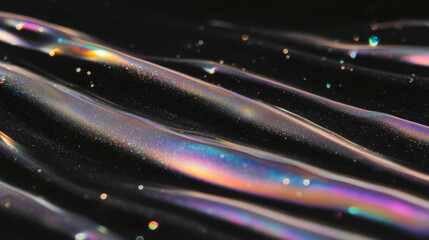 Poster - Abstract background with iridescent soap streaks concept for design and art projects
