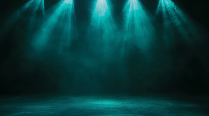 Poster - Soft blue light glow background with subtle shadows for atmospheric design
