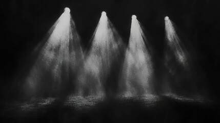 Poster - Abstract scene of soft light and shadow creating a somber ambience