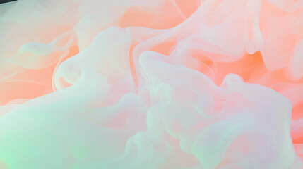 Poster - Ethereal pastel smoke with delicate swirls for elegant background design