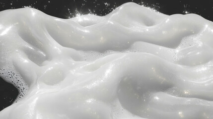 Poster - Abstract texture of soft white foam waves for design and background concepts