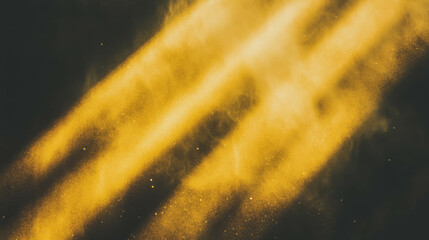 Poster - Mystical aura: soft yellow light and smoke illumination for dreamy designs