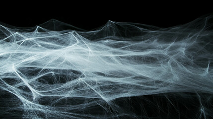 Poster - Intricate silver spiderweb background design for creative projects