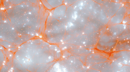 Poster - Intricate spiderweb network background with glowing light pattern for design projects
