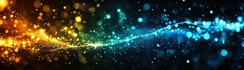 Poster - colorful abstract lights wallpaper with vibrant hues and patterns for digital backgrounds and design