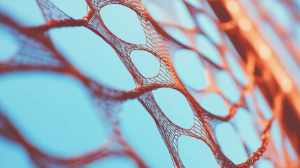 Poster - Metallic spiderweb background with intricate patterns for design and decoration