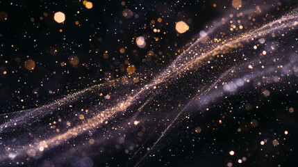 Poster - Sparkling spiderweb background with glitter and elegant spars for creative design