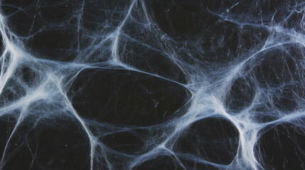 Poster - Intricate spiderweb background with varied thread thickness for nature design