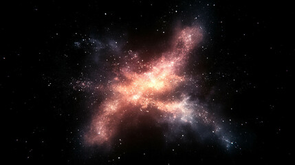 Poster - Celestial atmosphere with star light background for cosmic designs and space themes