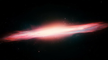 Poster - Celestial atmosphere with starry light and galactic glow for cosmic design