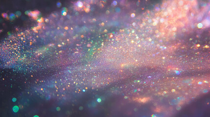 Poster - Celestial star light background with iridescent highlights for cosmic design