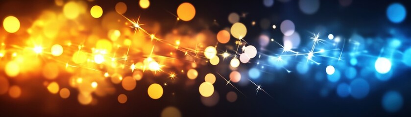 Poster - Abstract lights background with vibrant colors and dynamic patterns for creative design projects