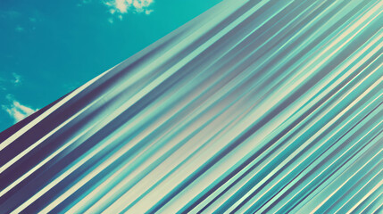 Poster - Abstract background with striped patterns and diagonal lines against sky