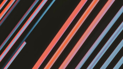 Poster - Colorful striped pattern with diagonal lines for modern abstract design