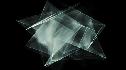 Poster - Abstract geometric light patterns with sunlight reflections