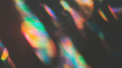 Fototapete - Iridescent light reflections with sunlight effects for creative design