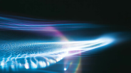 Aufkleber - Mesmerizing swirling blue smoke and light for abstract design