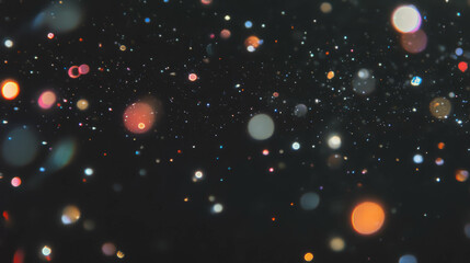 Poster - Abstract background with transparent spheres and glowing lights for creative designs