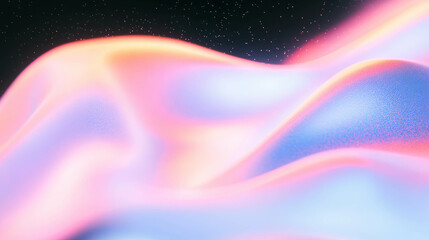 Poster - Abstract waves of light with vintage pastel tones and ethereal shapes for decorative background design
