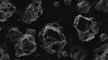 Poster - Volcanic ash texture with dark background for design projects