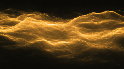 Poster - Dynamic warm yellow glow with film grain texture for abstract background design