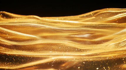 Poster - Warm yellow glow with film grain texture for abstract design projects