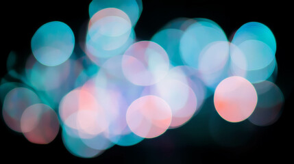 Poster - Soft white light gradient with abstract bokeh background for design
