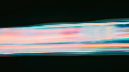 Fototapete - Abstract light streaks with colorful highlights on dark background for creative design