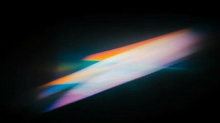 Poster - Abstract light spectrum with vivid colored highlights for creative background