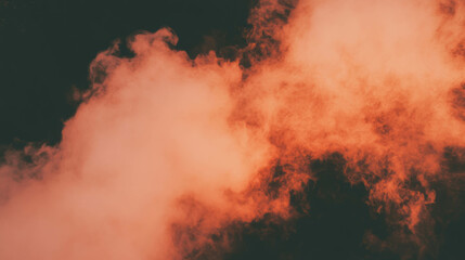 Poster - Abstract wispy orange smoke background for creative designs