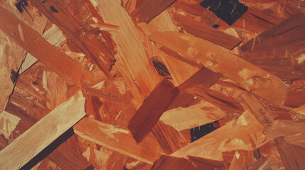 Poster - Natural wooden fragments and grain texture for design projects